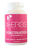 FEMSTRUATION
​
Supports the body during menstrual cycles - cramps
​
Ingredients:  Dong Quai, Vitex Berries, Blessed Thistle, Passion Flower, Cramp Bark, Squawvine, Uva-Ursi, Motherwort, Licorice, Alfalfa, Blue Cohosh, Red Raspberry, Cramp Bark