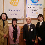 ルイさん:柏ロータリークラブへの卓話訪問