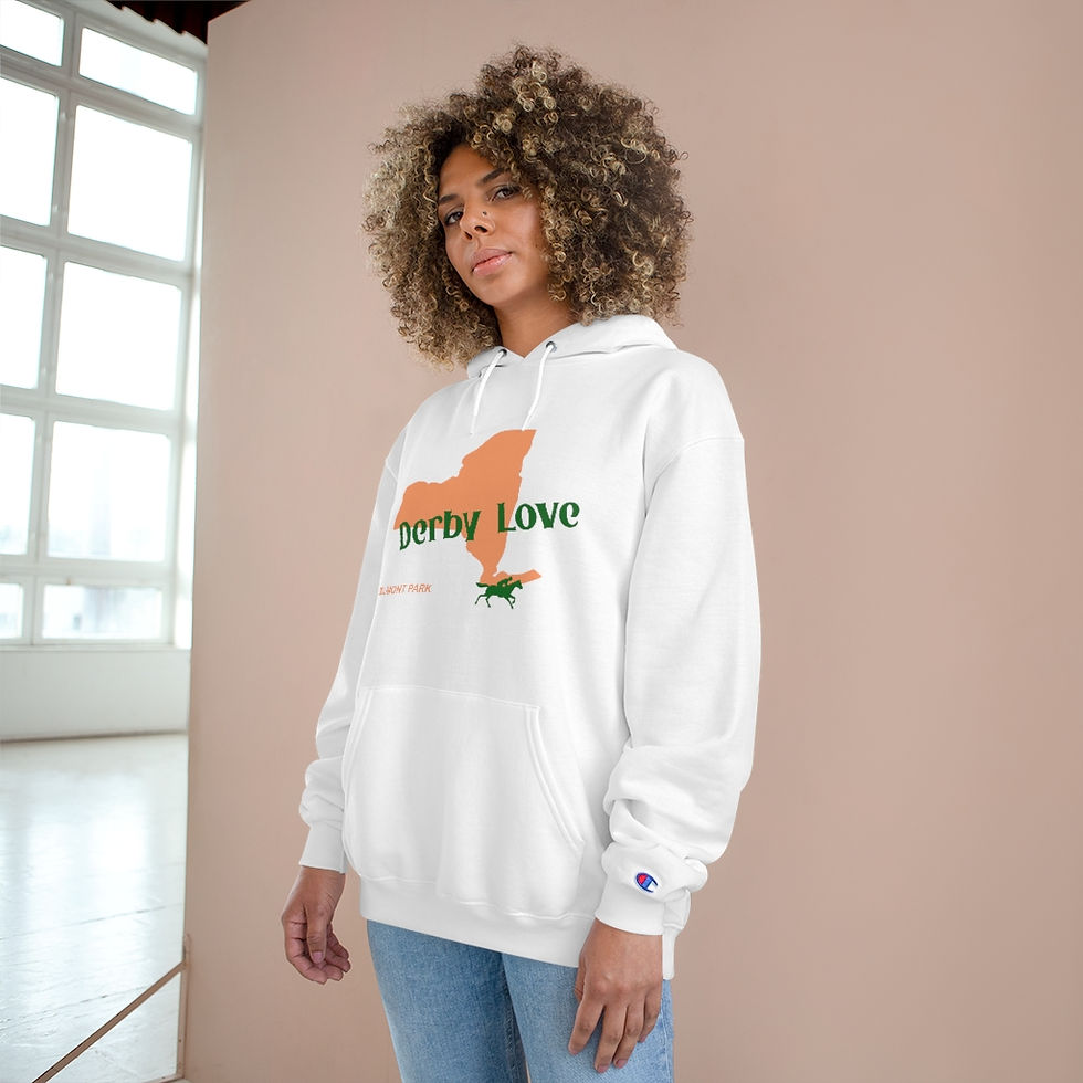 Thumbnail: DerbyLove Belmont Park Hooded Long Sleeve Champion Hoodie Tracksuit