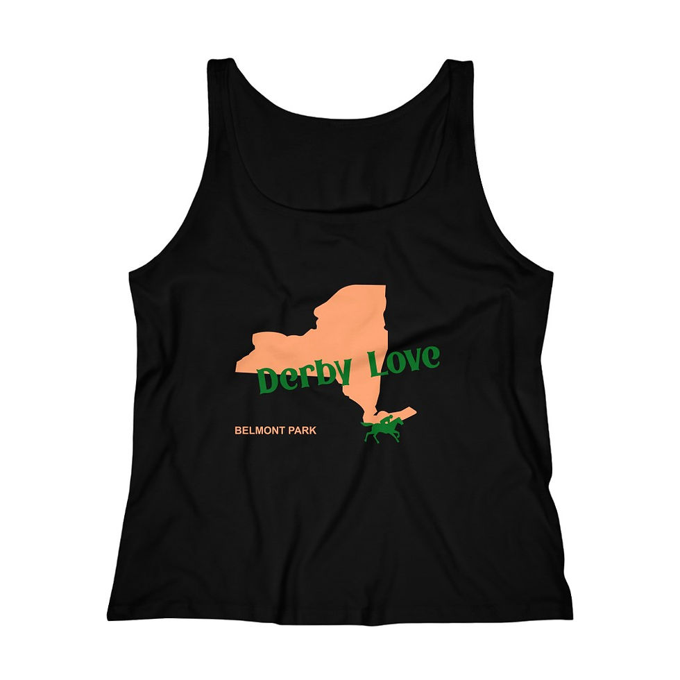 Thumbnail: DerbyLove Belmont Park Women's Fitness Workout Tank Top Jersey