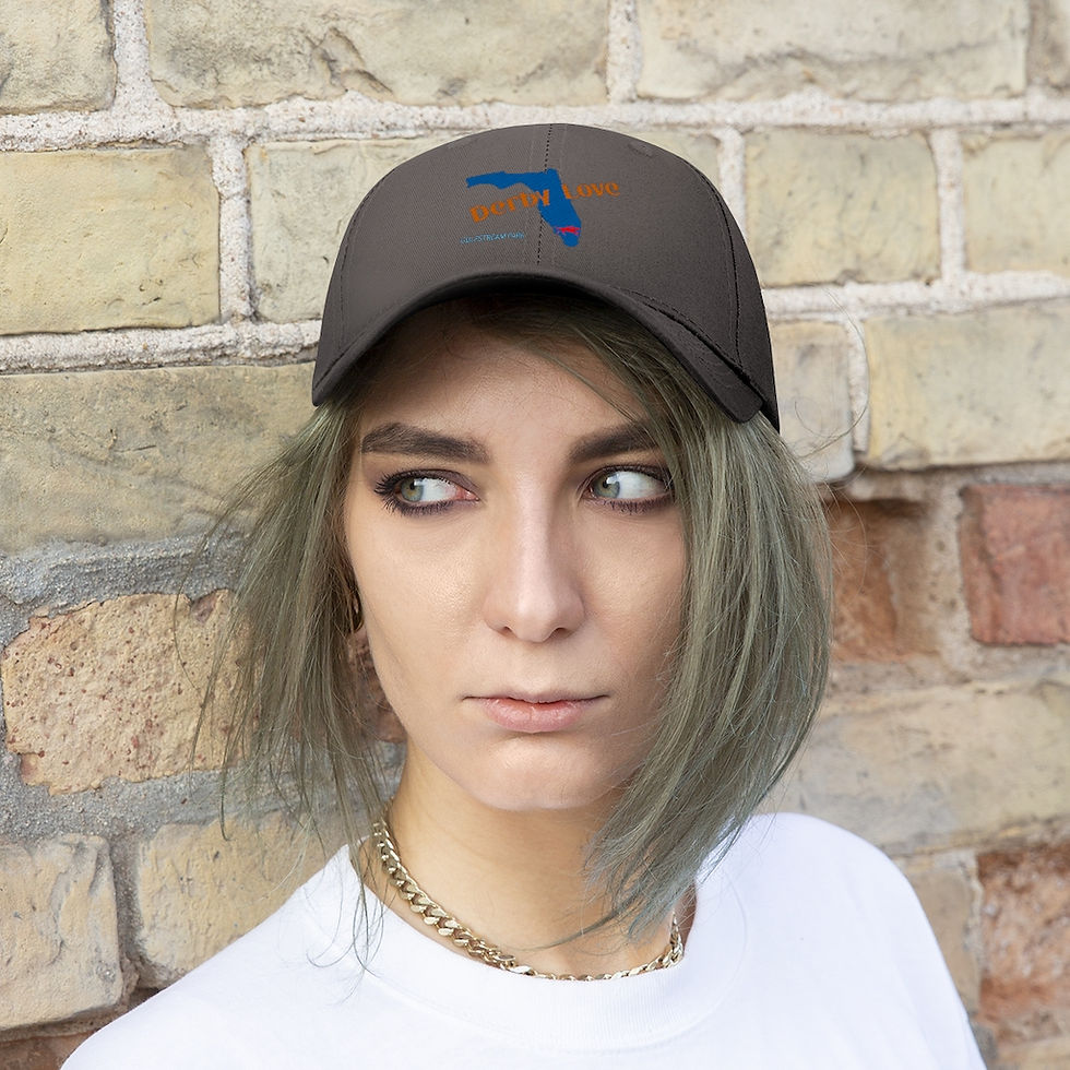 Thumbnail: DerbyLove Gulfstream Park Unisex Twill Hat Outdoor Baseball Cap