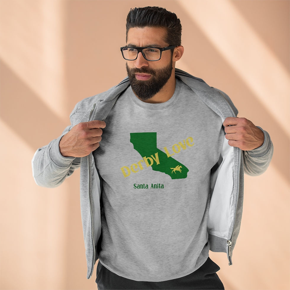 Thumbnail: DerbyLove Santa Anita Unisex Premium Custom Crewneck Sweatshirt