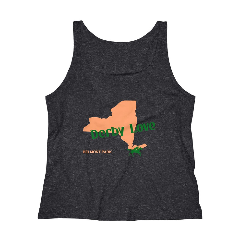Thumbnail: DerbyLove Belmont Park Women's Fitness Workout Tank Top Jersey