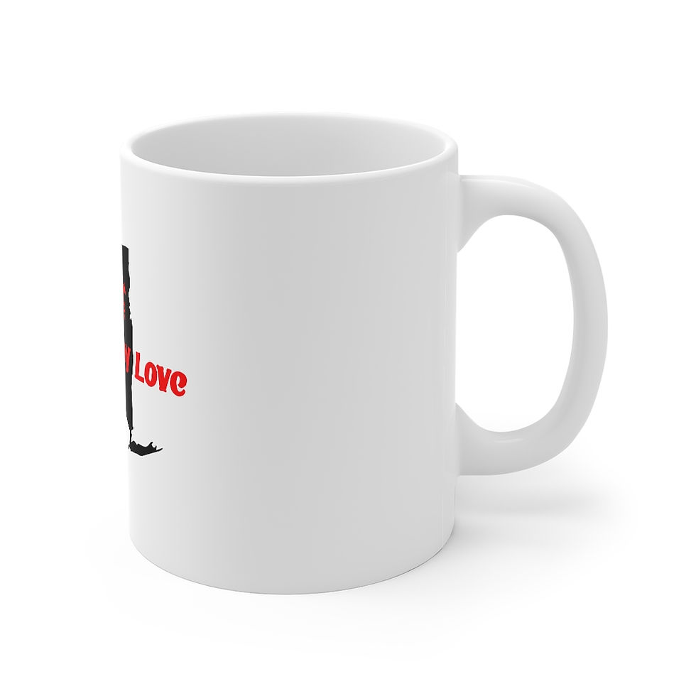 Thumbnail: DerbyLove Saratoga Ceramic White Mug Drinkware Coffee Tea Cup