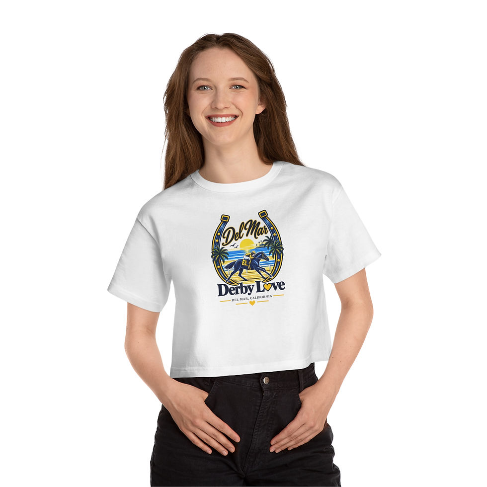 Thumbnail: Del Mar Derby Love Cropped T-Shirt