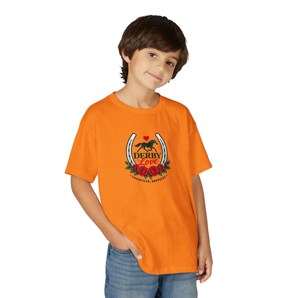 Thumbnail: Derby Love Youth T-Shirt — Louisville Kentucky Horse Racing Tee