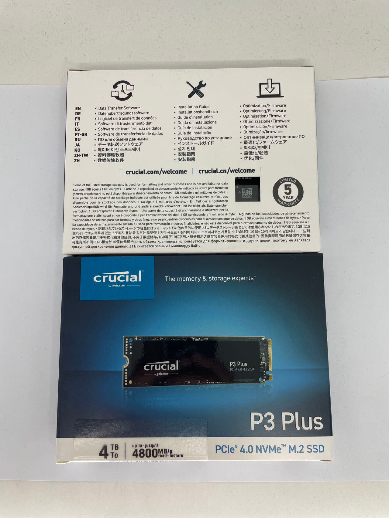 Crucial P3 Plus PCle 4.0 NVMe m.2 SSD