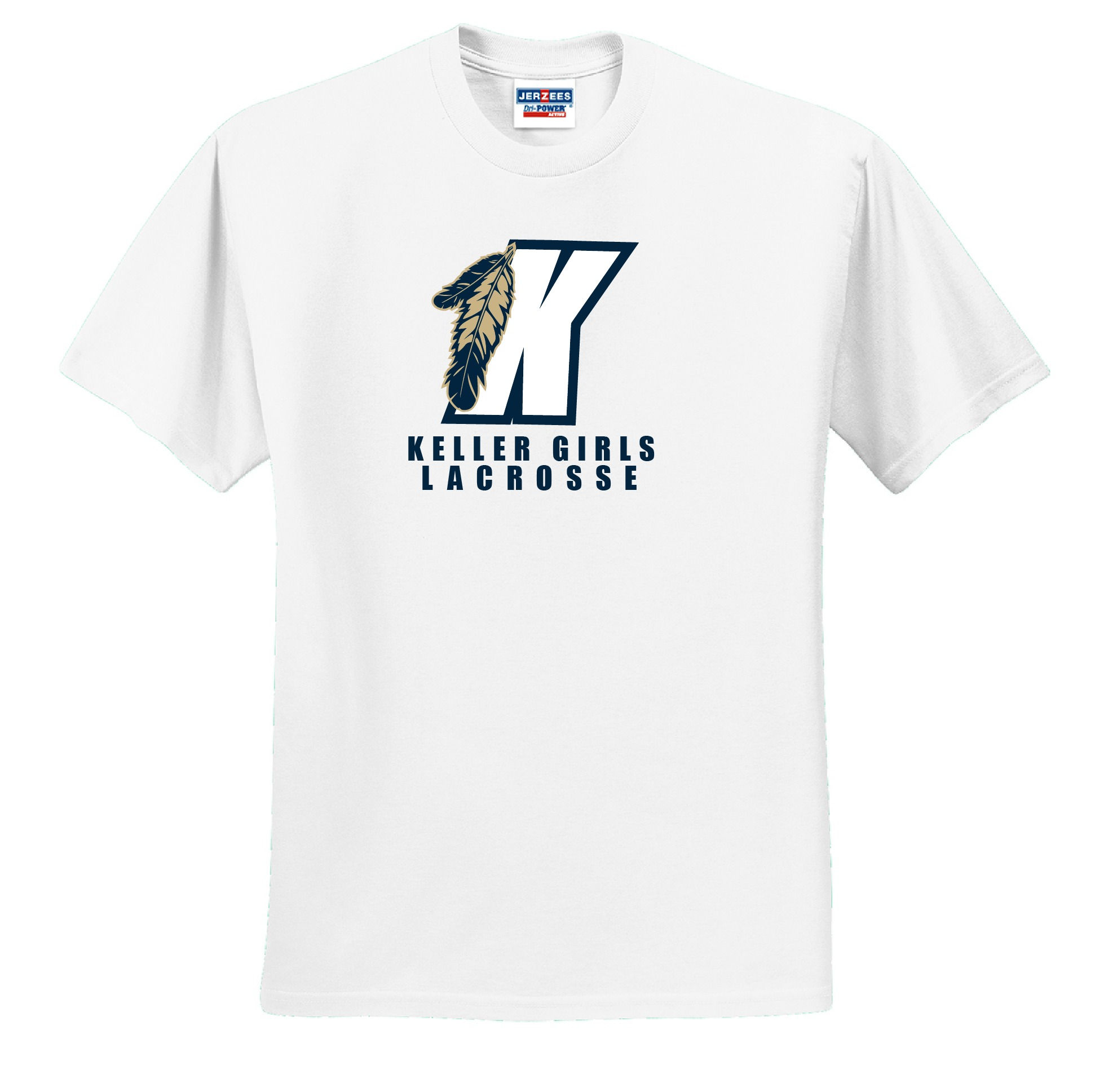 LAX- LADIES TEE- WHITE