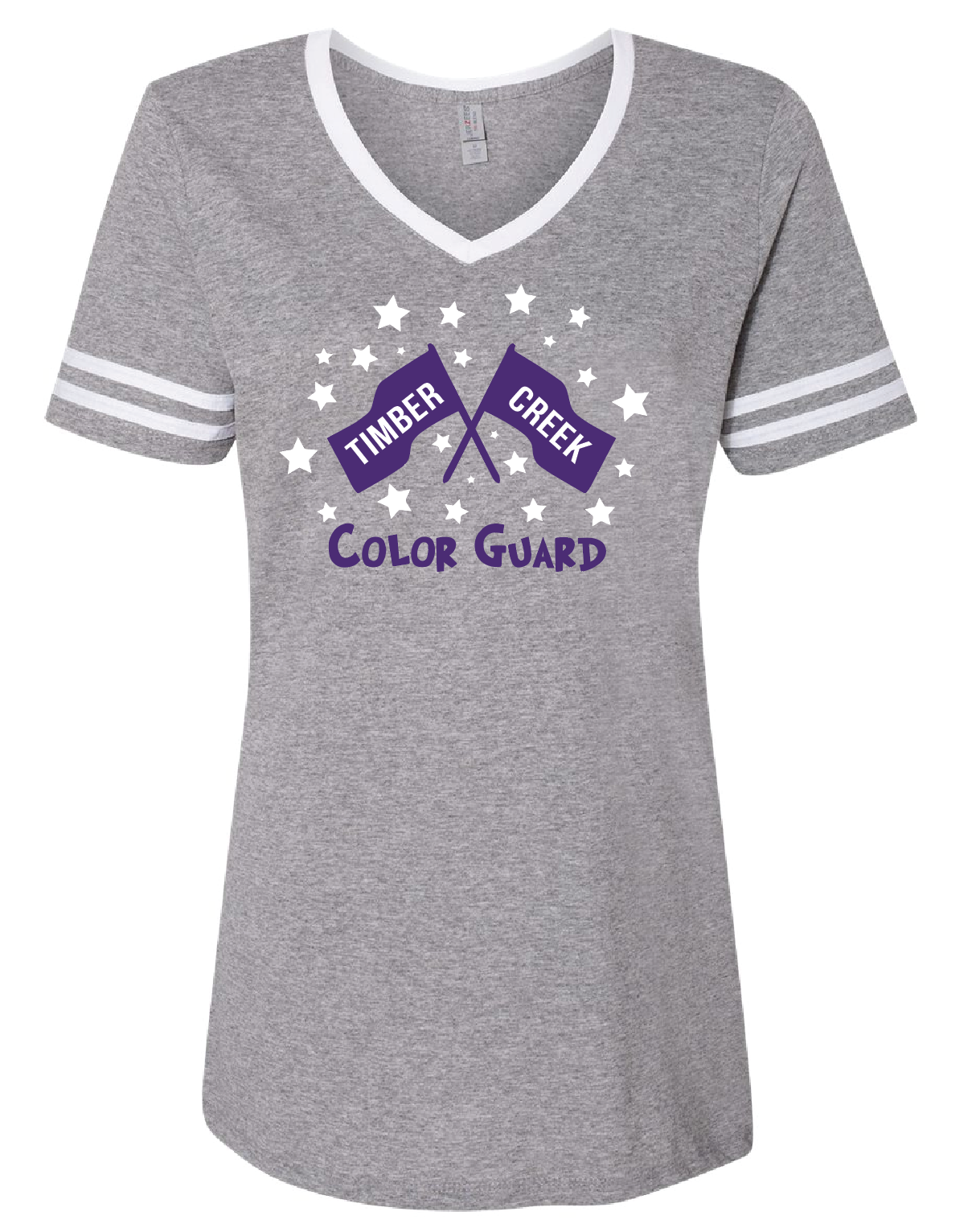 TCHS CG FLAG STARS GRAY