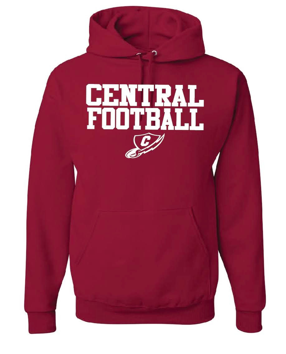 CENTRAL FOOTBALL- CARDINAL HOODY