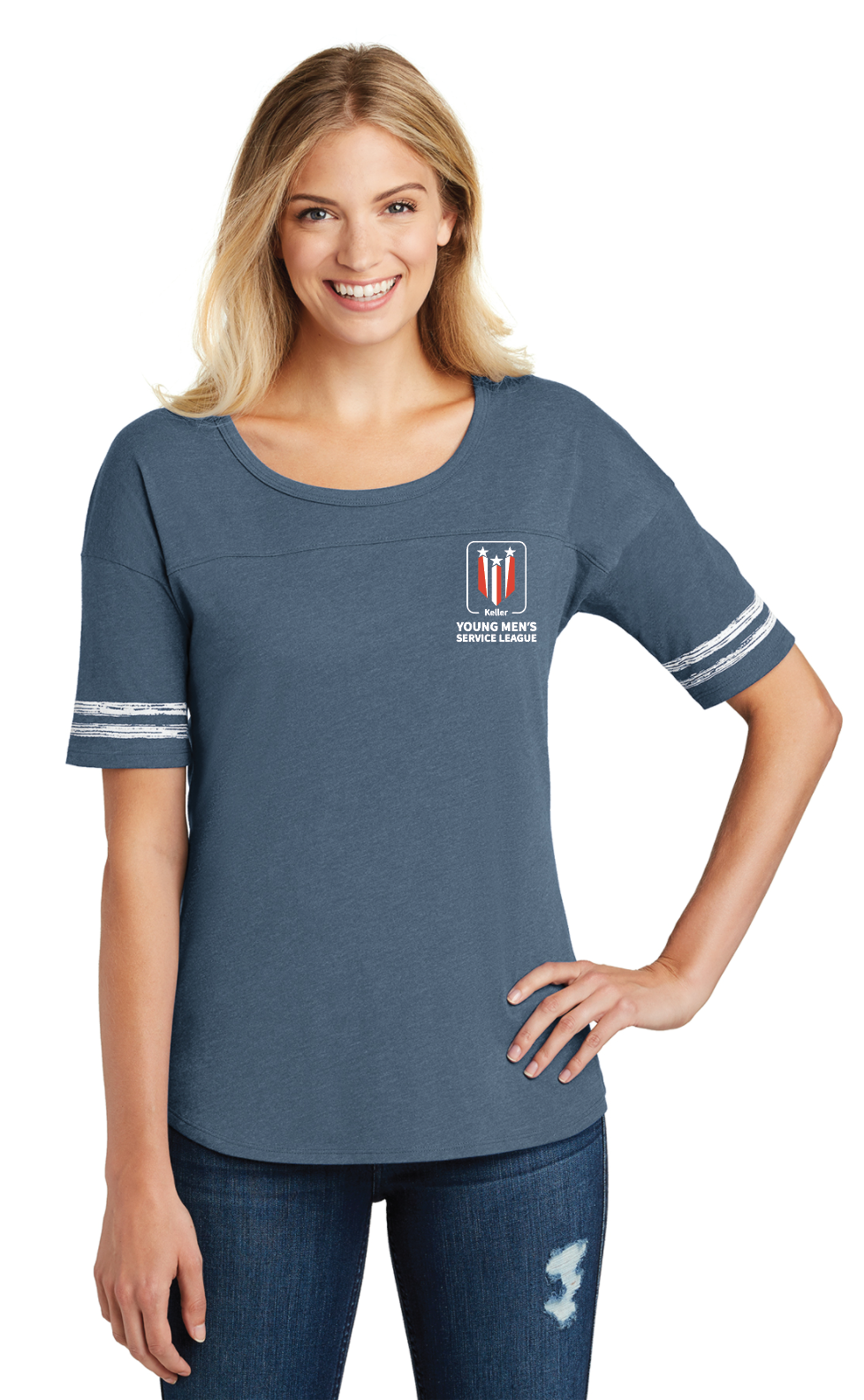 Thumbnail: YMSL LADIES STRIPED TEE