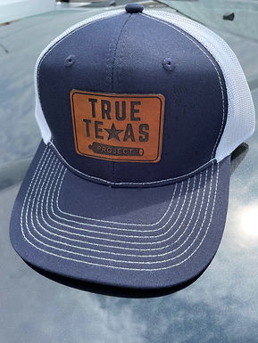 TTP: LEATHER PATCH HAT- NAVY
