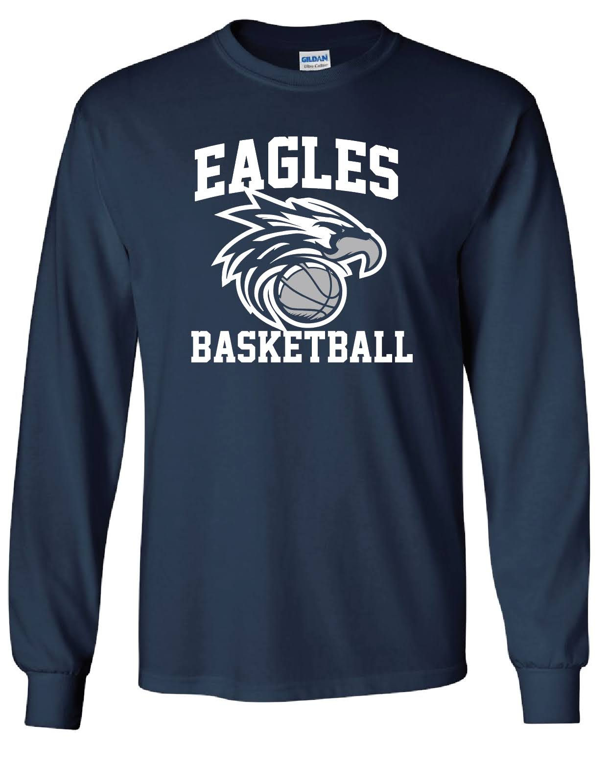 ISMS BASKETBALL- BLUE LONG SLEEVE TEE