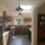 Roof windows in kitchen extension