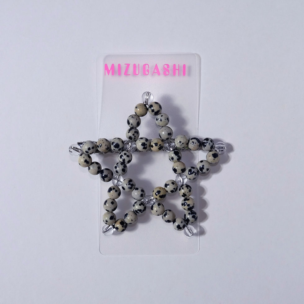 STAR HAIR CLIP ダルメシアンジャスパー