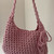 Miniature : Sac en Crochet Rose avec Noeuds - Fait Main