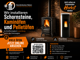 Kamäinbotzer Baton installiert Schornsteine,Kaminöfen und Pelletöfen