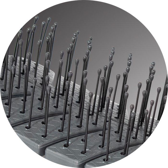 Soft nylon pin with ball tip hairbrush by Bass Brushes