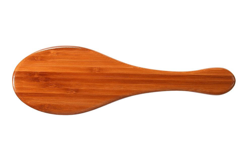 Thumbnail: The Hybrid Groomer A3 Dark Bamboo  |  Large Oval Brush