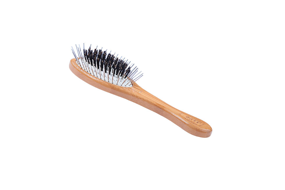 The Hybrid Groomer - Small Oval  |  Dark Bamboo