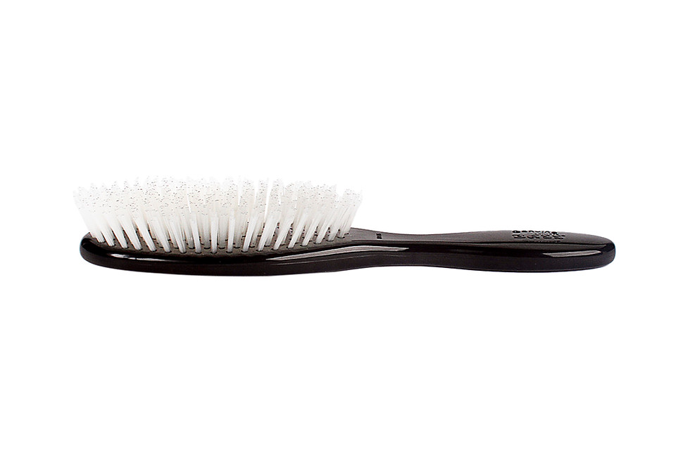 Thumbnail: Bass A29 Jet Black  |  Full Oval Style Equine Brush with Firm Flex Nylon Pins