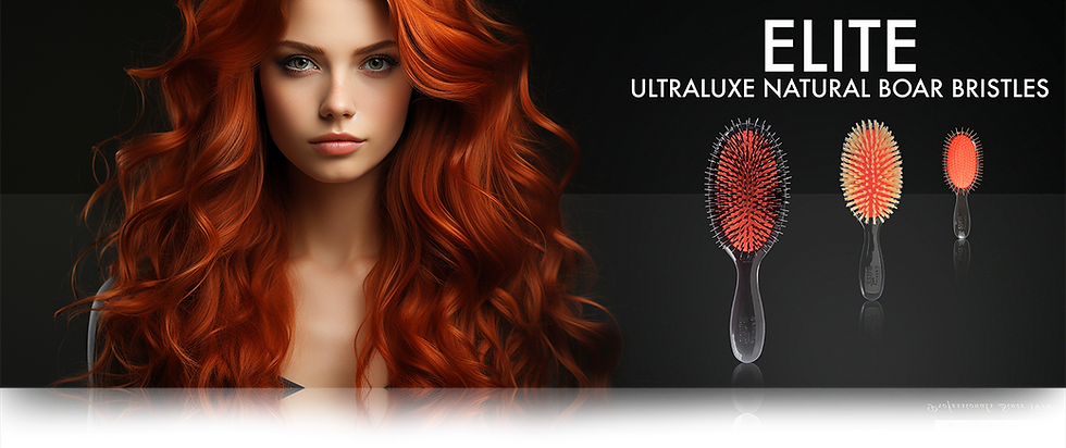 Elite Series Ultraluxe brush with boar bristles and nylon pins for shine, conditioning, and salon-grade smoothing results.
