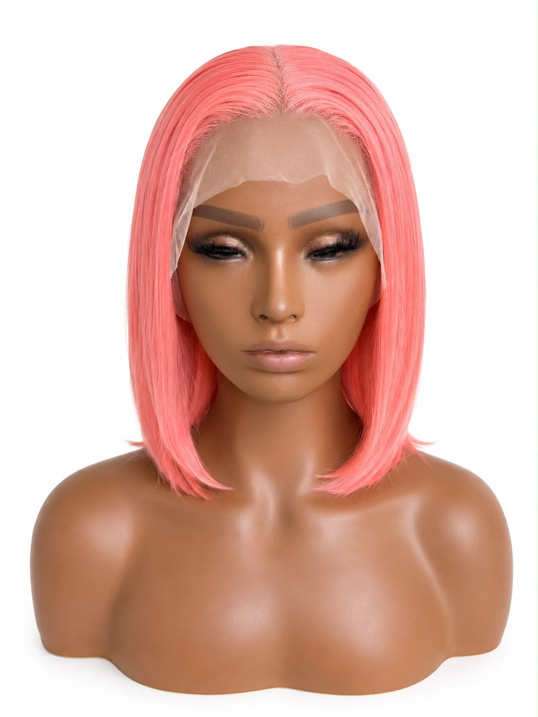 Pink Bob Wig 5X5 12"