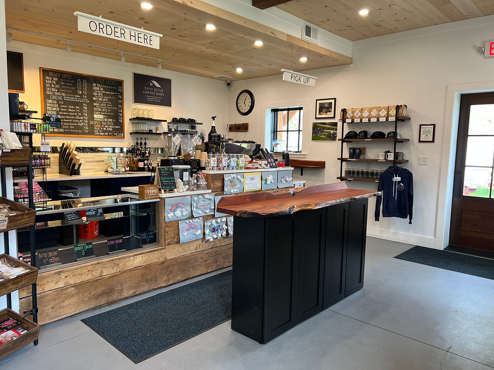 Enjoying the espresso bar