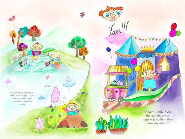 un dia comun y corriente disfrutando de la vida y la naturaleza, ilustraciones con alma y corazón