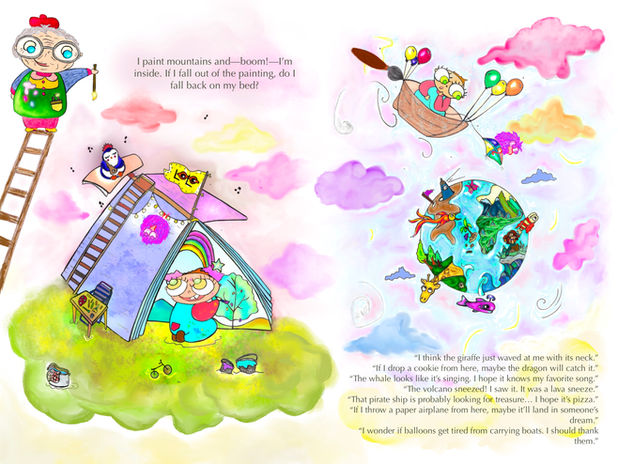 pintar mundos diferentes, para vivir momentos diferentes y conocer lugares distintos