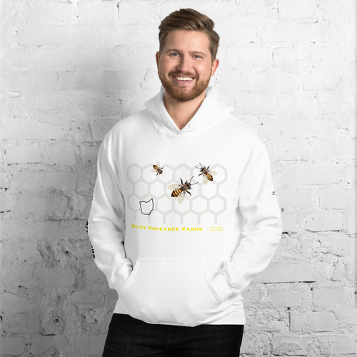 トップス KRAZY BEE CREW logo design hoodie Pierced Eagle Mens Hoodie
