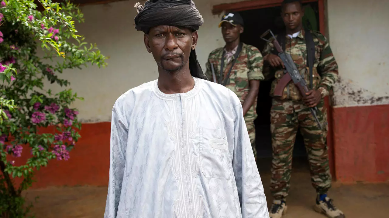 Le général Sidiki Abass leader du groupe armé 3R en RCA, le 27 avril 2017 (REUTERS/Baz Ratner)