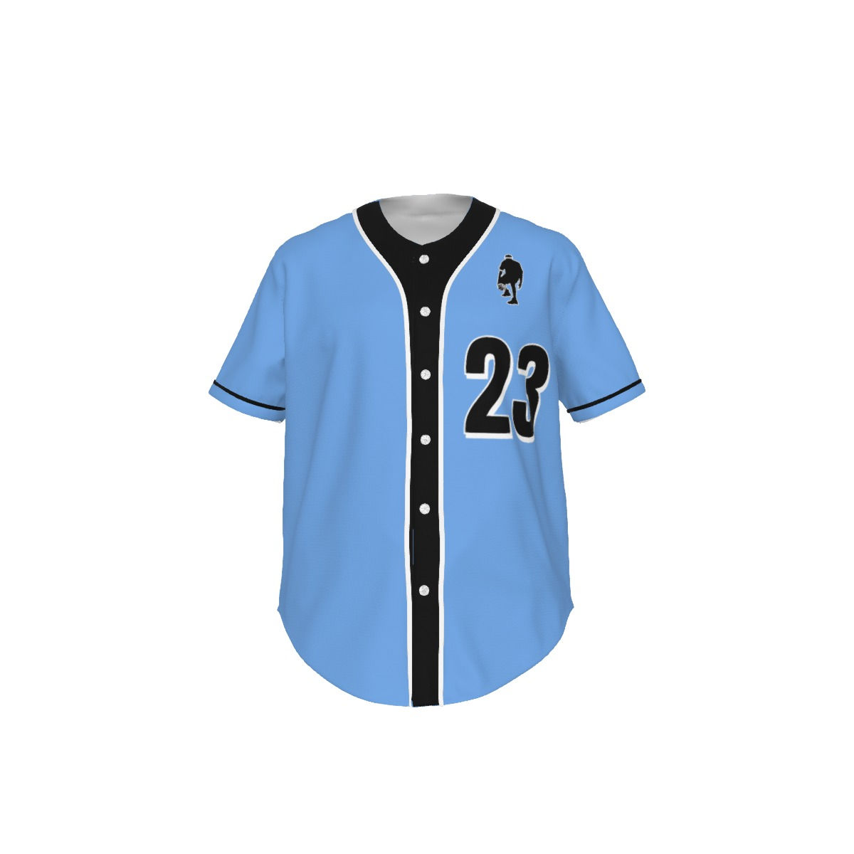 J MO NET JERSEY 23 (LT BLU/BLK/WHT)