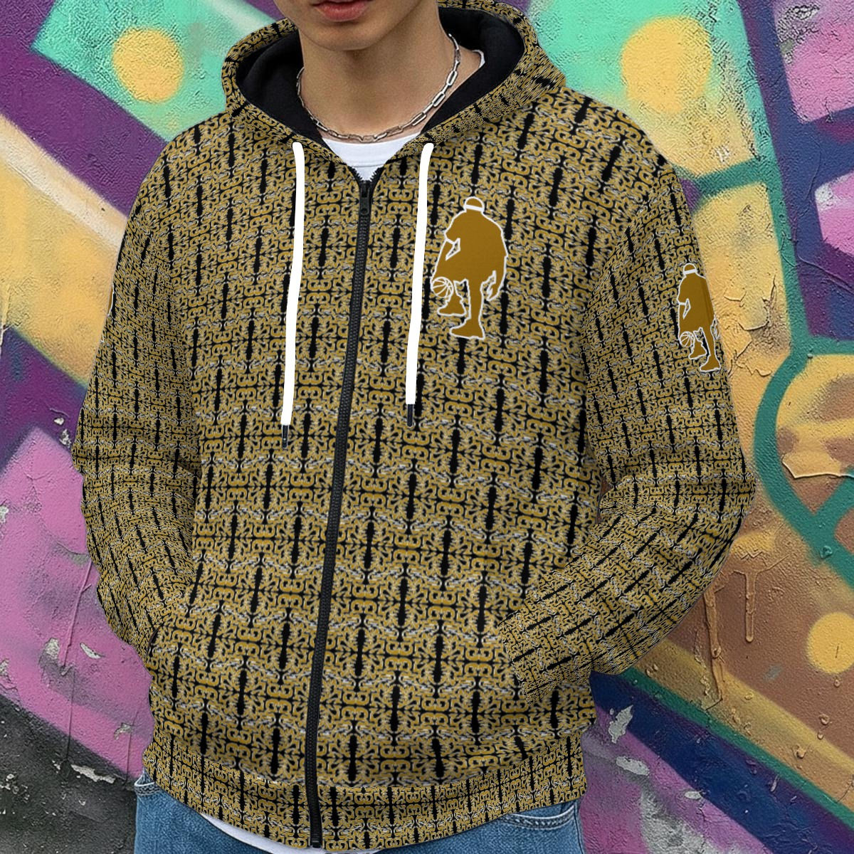 J MO NET AUTHENTIC HOODIE 2.6 (GLD/BLK/GRPHX/BEI)