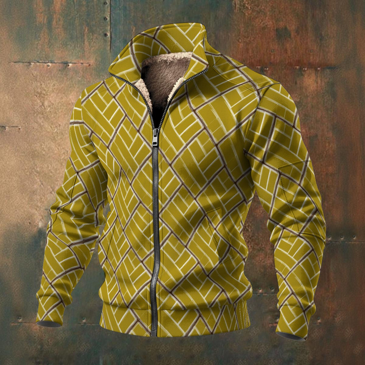 JEROME'S SIGNATURE JACKET (GRPHX/GLD/BRWN/WHT)
