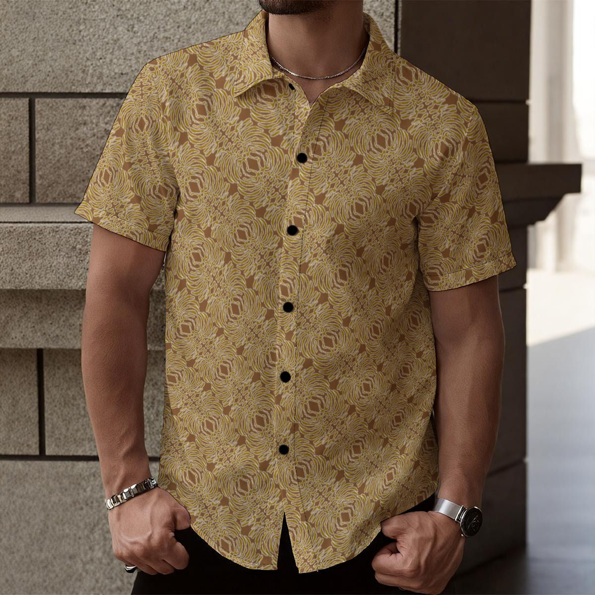 JEROME'S SIGNATURE SHIRT 2.6 (GRPHX/WHT/BRWN/GLD)