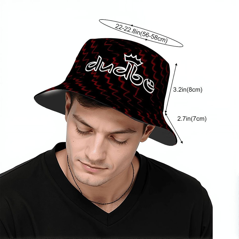 Thumbnail: DUDBE BUCKET HAT (BLK/RED/SWERVE)