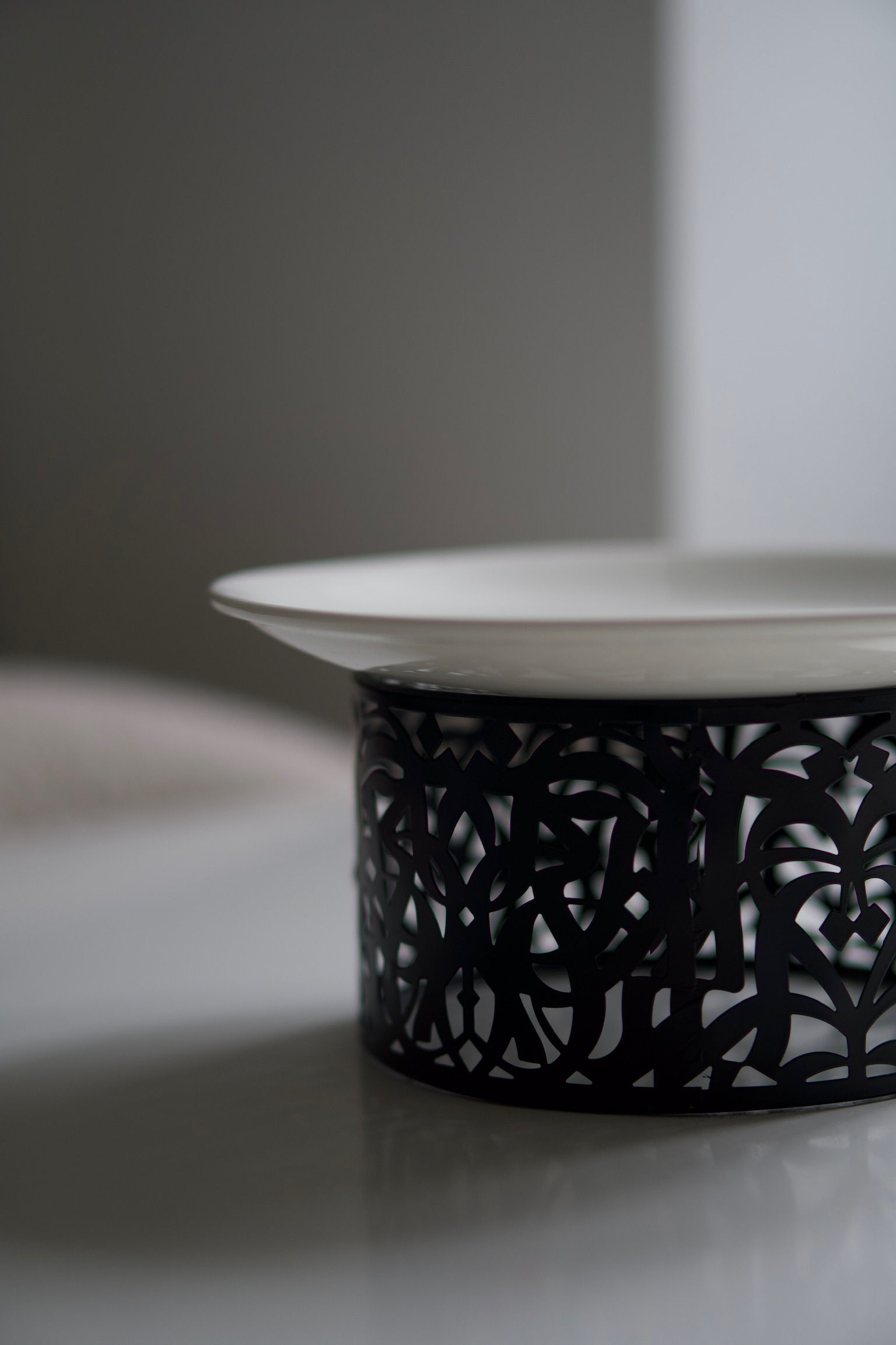 Petit présentoir noir calligraphie  - SAPHIR