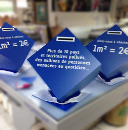 Découpe présentoir