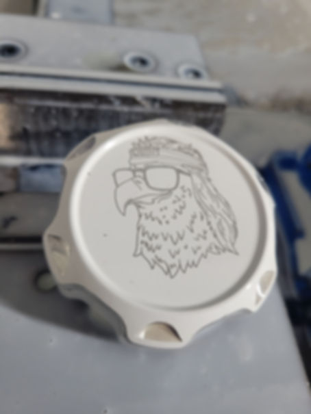Billet Gas Cap-Mullet Eagle