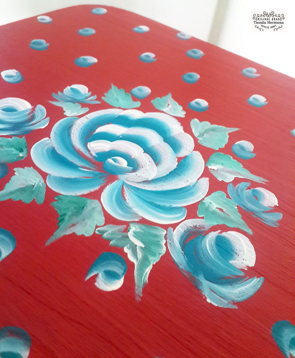 Miniatura: Banquito alto pintado a mano /의자