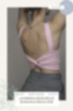 Crop top rose avec dos twisté