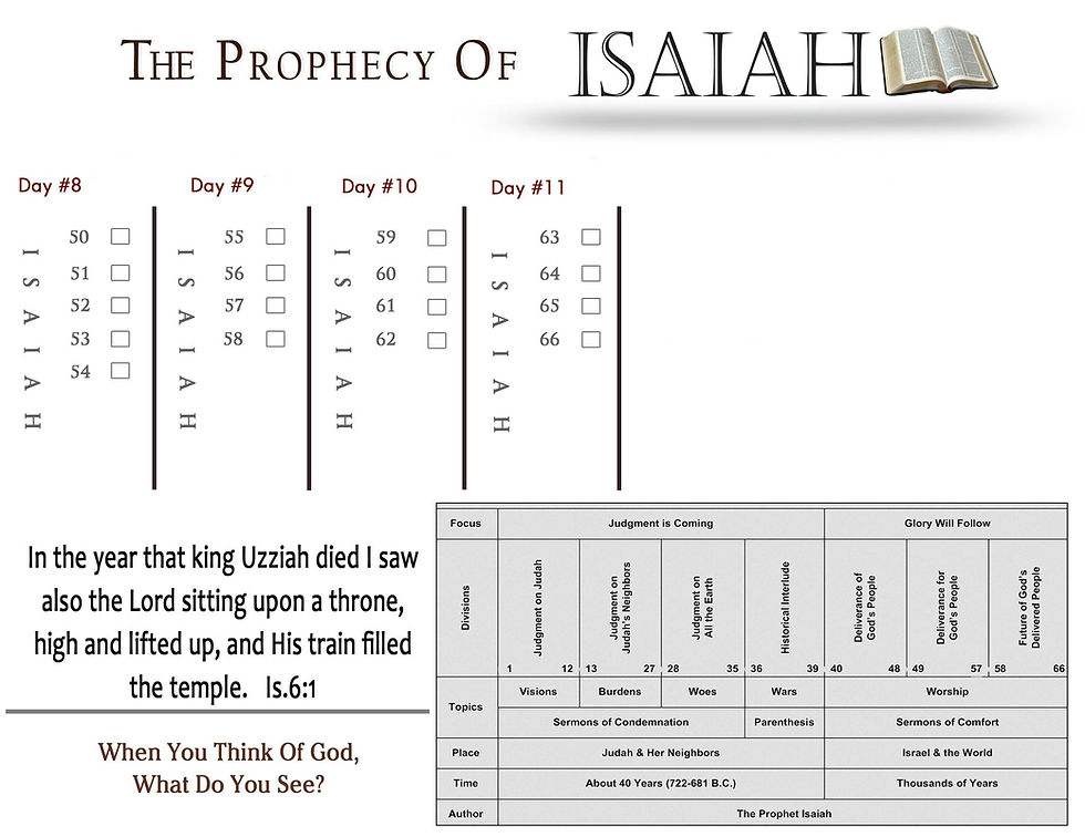 Isaiah - Days 8-11 of 11