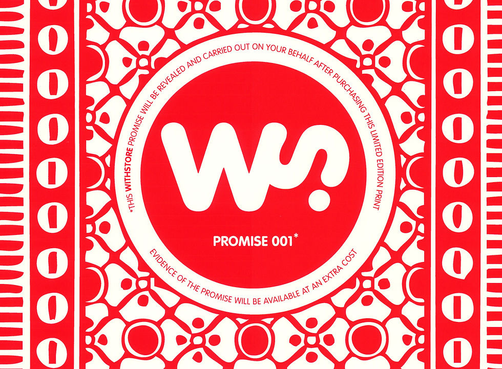 Thumbnail: Promise 001. Limited Edition WITH screenprint