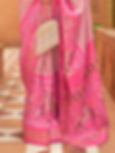 Pink Pastel Patola Silk Saree