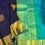 Thumbnail: Deep Blue & Green Handloom Kanchipuram Silk Saree