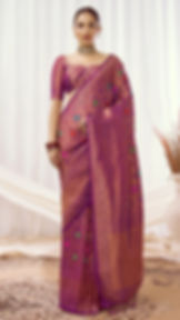 Purple Kanjivaram Silks Saree