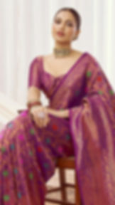 Purple Kanjivaram Silks Saree