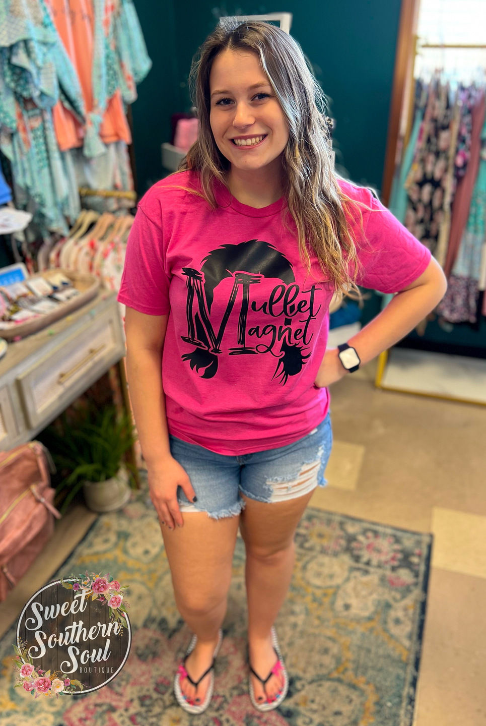 Mid-Rise Distressed Slim Fit Denim Shorts -7076M