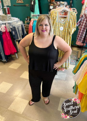 Solid Crop Jumpsuit | Sweet Southern Soul